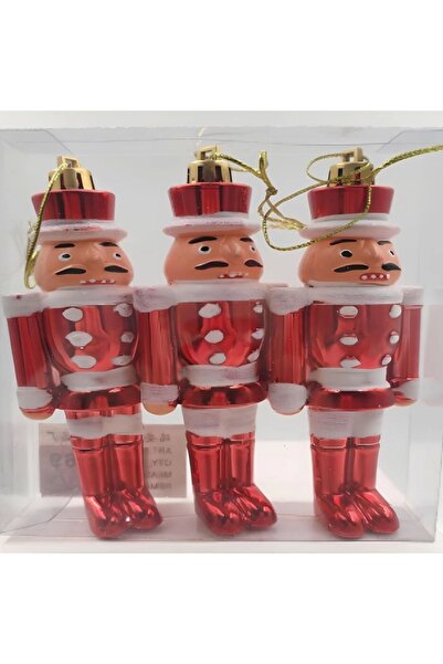 Yenigeldi 3 Adet Kurşun Adam Şeklinde Çam Ağacı Süsü Yılbaşı Doğum Günü Parti Süslemeleri