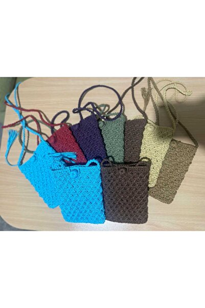 Esram Butik Örgü Çanta / Hasır Çanta / Rafya Çanta / Yazlık Çanta / Telefon Çantası / Kağıt İp Çanta