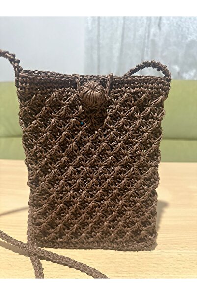 Esram Butik Örgü Çanta / Hasır Çanta / Rafya Çanta / Yazlık Çanta / Telefon Çantası / Kağıt İp Çanta