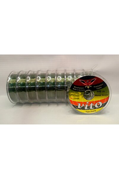 Vito SUPER STRONG 100 MT WATER GREEN 0.26 MM - 15.10 KG VİTO FLUOROCARBON COA...
