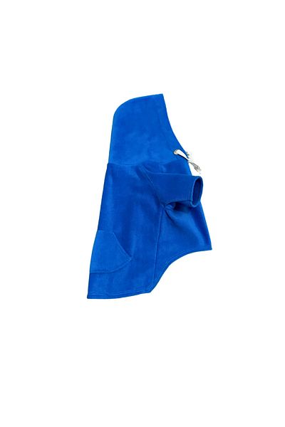 Patte Zone Shark Blue - Cat-Dog Fleece Hoodie Sweatshirt with Kangaroo Pockets