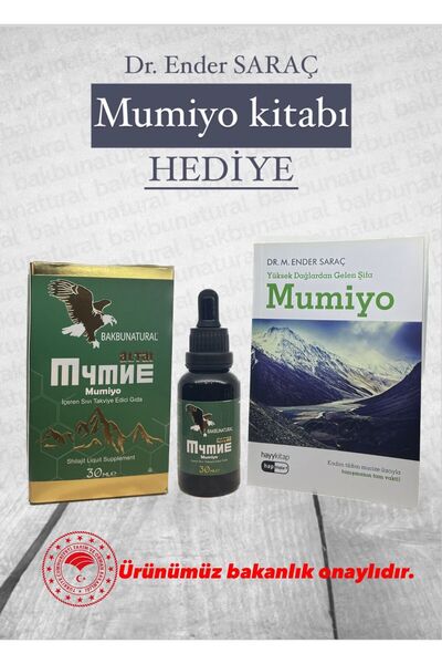 bakbu natural Mumiyo Sıvı Ekstraktı 30Ml Ve Dr Ender Saraç Mumiyo Kitabı