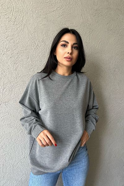 Seda Yalçın Atelier Gray Glitter Crew Neck Sweat