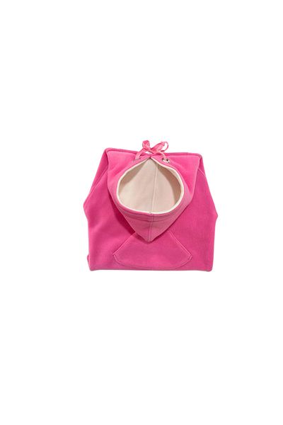 Patte Zone Rabbit Pink - Cat-Dog Fleece Hoodie Sweatshirt with Kangaroo Pockets
