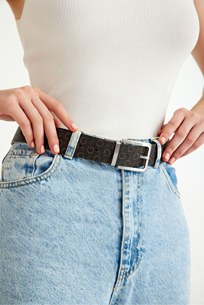 Guess BELL REVERSIBLE PANT BELT Erkek Tokasında GUESS Yazılı Çift Taraflı Kem...