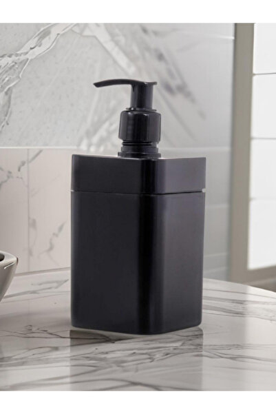 Milat Store Akrilik Siyah Mat Sıvı Sabunluk 200 ml