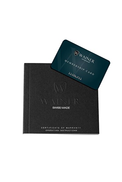 Wainer SW. WA.11200-D Swiss Made Men's Wrist Watch + Spare Cord