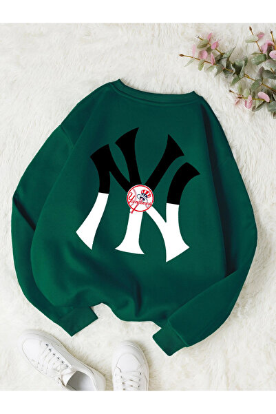 Revasser Unisex ženska/muška NY šarena majica sa Oversize kroj okrugla kragna...