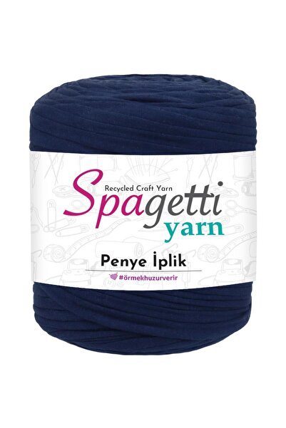 Spagettiyarn Combed Cotton Thread Pers Blue Hand Knitting Yarn