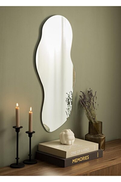 MKS Design Asimetrik Ayna / Dekor Aynası / Konsol Aynası / Düzensiz Ayna / Salon Aynası / Ayna Dekoru