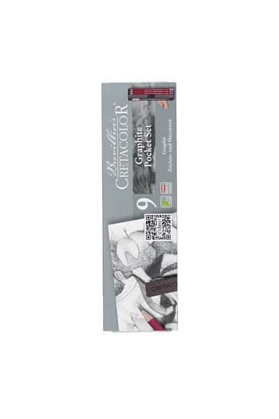 CretaColor Graphite Sketch Set 9 Pieces Metal Box 16029