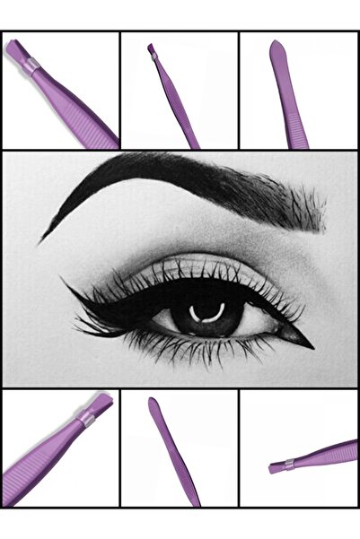 Uniquem Purple Akustik Cımbız Düz ve İnce Uçlu Detay Cımbız Tüy Kıl Kök Cımbızı XLC521