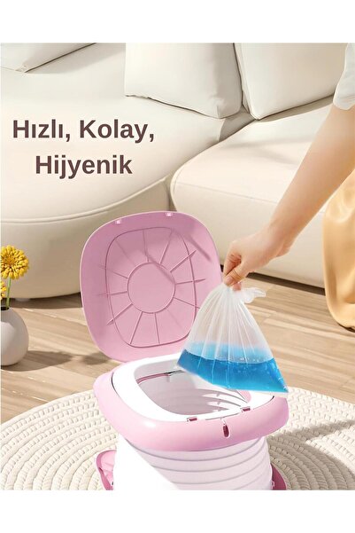 MooieBaby's Cat Potty Katlanabilir Çocuk Tuvaleti, Çok Fonksiyonlu Taşınabilir Alıştırma Lazımlığı, Carry Potty
