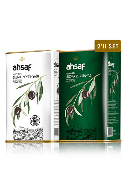 Ahsaf Soğuk Sıkım Zeytinyağı 1L -Teneke + Natürel Sızma Zeytinyağı 1L -Teneke...