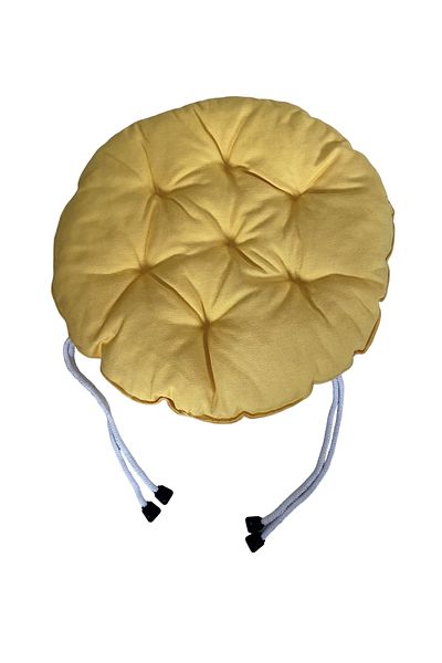 SIFIR312 6 PCS 40X40 Cm Round Stool Cushion - Chair Cushion - Pouf Cushion