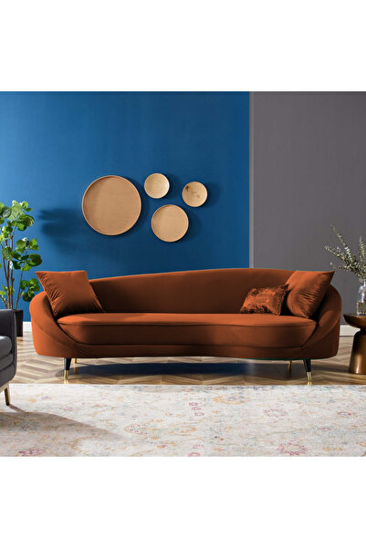 EMBA LUXURY Lucca Fasulya kanepe 3lü koltuk