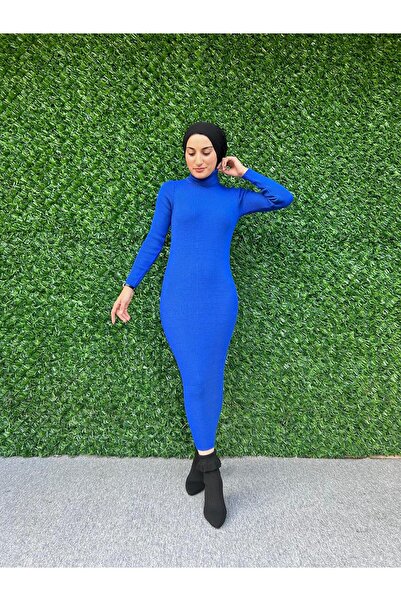 modadeywearst Жіноча водолазка з ребристим трикотажем - олівець