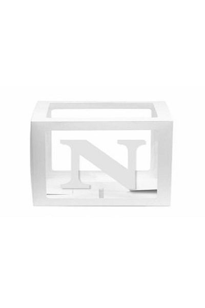 DÜVENCİ TİCARET Transparent White Balloon Box with Letters