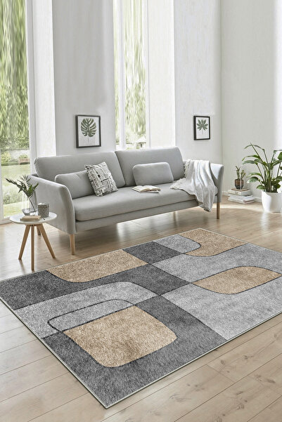 Halise Home Kaymaz Tabanlı Yıkanabilir Baskılı Yolluk Mutfak Halısı Koridor H...