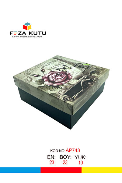 Genel Markalar 23x23x10 Hediyelik Kutu Kraft Kutu Karton Kutu YIlbaşı Kutusu ...