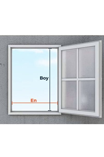 AKSESUARIM Menteşeli kapı sinekliği beyaz en0-100 cm boy 0-210cm