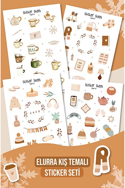 MuslimWalk Elurra - Kış Temalı - Sticker Seti #126