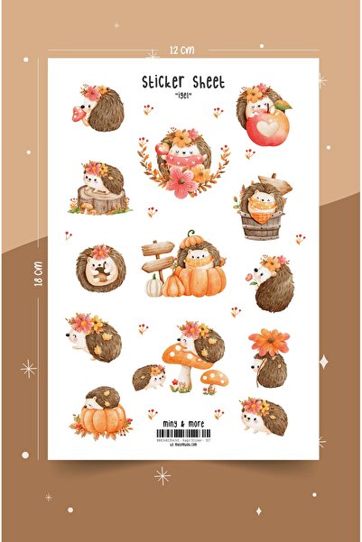 MuslimWalk İgel - Güz Kirpisi Sticker Seti #127