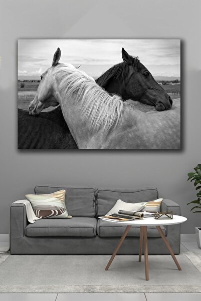 Şehzat Design 100x140 Siyah Ve Beyaz Kanvas Tablo