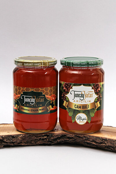 Tuncay Yatar Arıcılık Süzme Çiçek Balı Net 1 Kg + Süzme Çam Balı Net 1 Kg