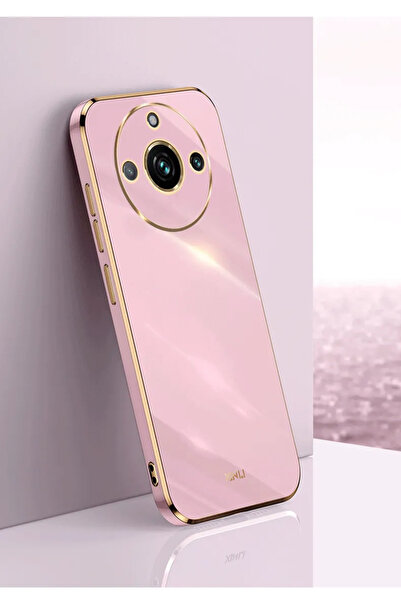 Rivor Realme 11 Pro Uyumlu Kılıf Parlak Kenarlı Altın Işlemeli Kamera Korumal...