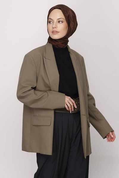 VALORSCARF Πικρό καφέ Houndstooth μοτίβο μεταξένιο ζακάρ σάλι