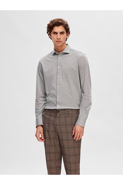Selected Homme Langarmhemd Pikee
