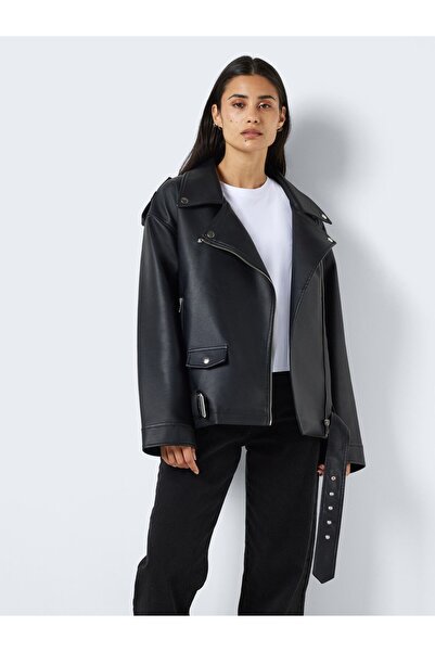 Noisy May Kunstlederjacke Oversize