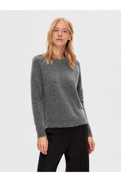 Selected Femme Langärmliger Strickpullover
