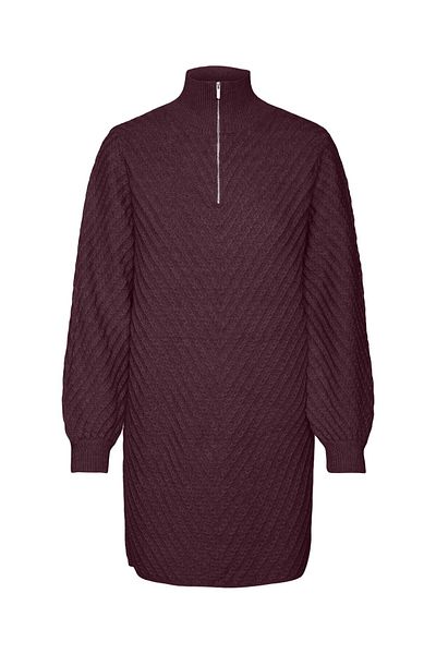 Vero Moda Strickkleid VMANJASTINNA HIGHNECK ZIP DRESS GA EXC