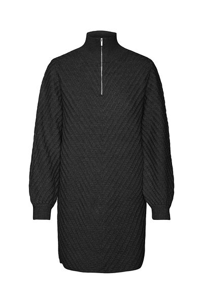 Vero Moda Strickkleid VMANJASTINNA HIGHNECK ZIP DRESS GA EXC
