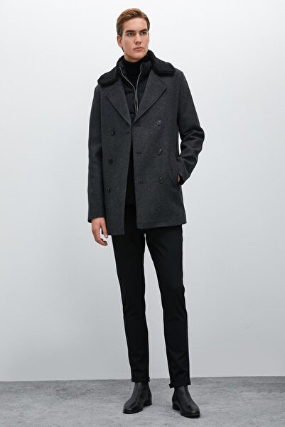 Koton Мъжко сиво палто
