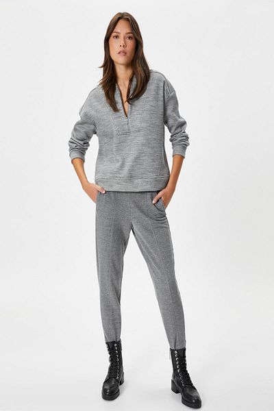 Koton Women's Gray Sweatshirt