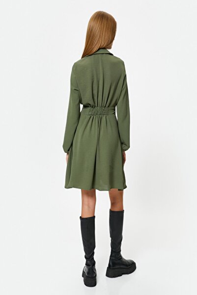 Koton Γυναικείο Χακί Φόρεμα