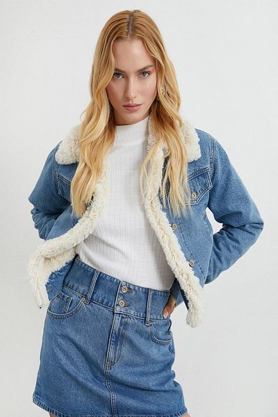 Koton Women's Medium Indigo Jacket