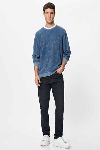 Koton Men's Blue Sweatshirt