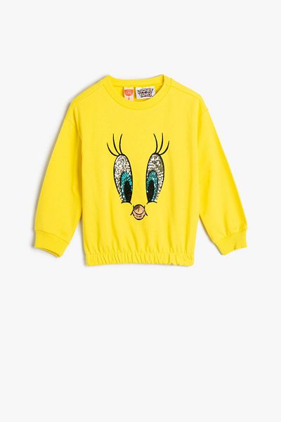 Koton Baby Girl Yellow Sweatshirt