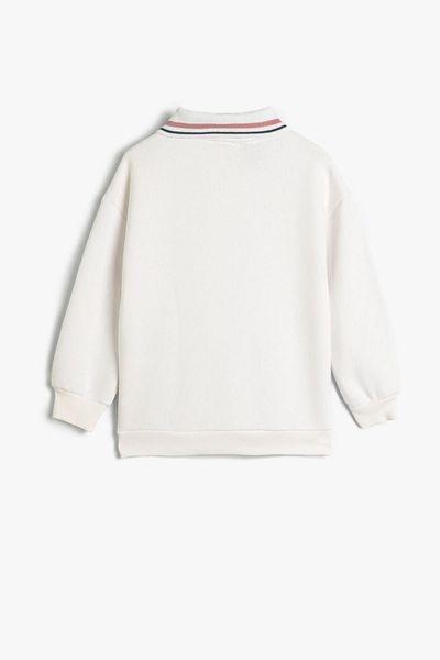 Koton Girl's Ecru Sweatshirt