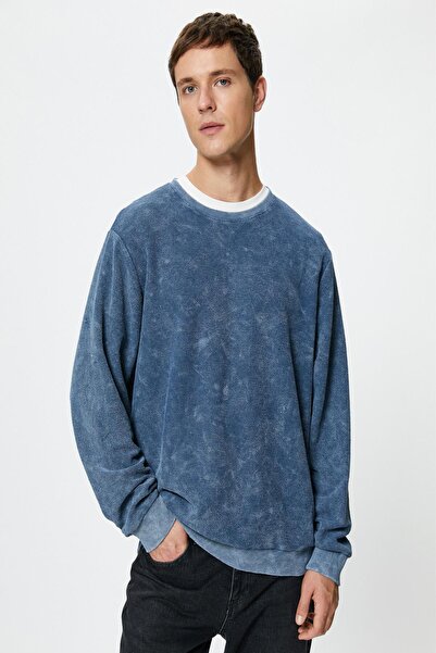 Koton Men's Blue Sweatshirt
