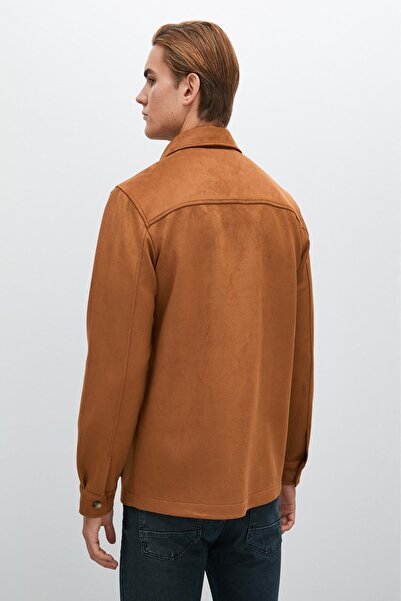 Koton Ανδρικό μπουφάν μαλλιών καμήλας