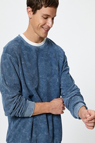 Koton Men's Blue Sweatshirt