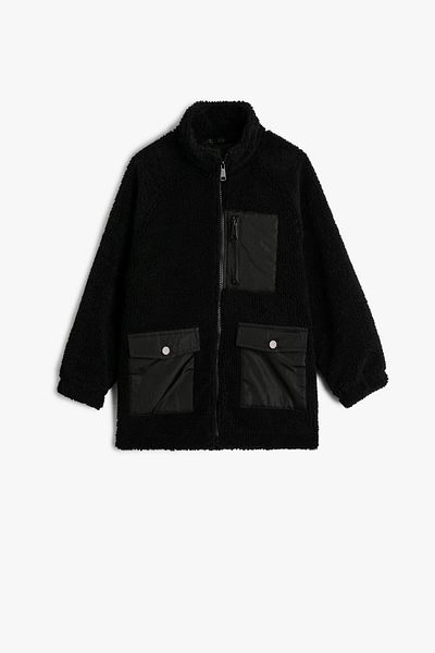 Koton Schwarze Jacke für Jungen