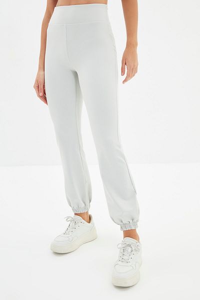 Trendyol Collection Szürke Jogger Recovery Kötött sport melegítőnadrág TWOAW22EA0196