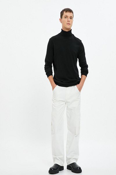 Koton Schwarzer Herrenpullover