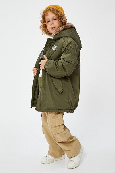 Koton Boy's Khaki Coat